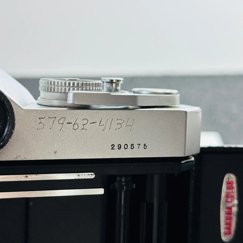 Konica Autoreflex T 35mm SLR Film Camera with Soligor Lens Silver Black UNTESTED